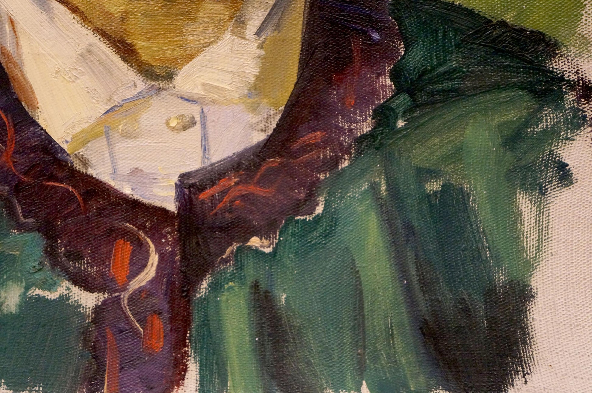 Oil painting portrait of grandfather Chernikov Nikolay Vladimirovich