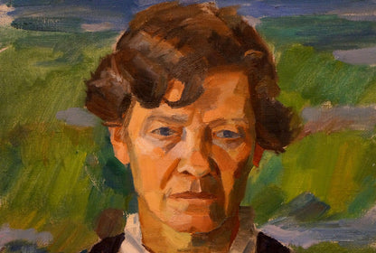 Oil painting portrait of grandfather Chernikov Nikolay Vladimirovich
