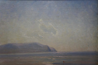Oil painting Seascape by Nepiypivo Vasily Ignatievich, hazy coast
