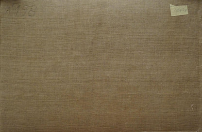 Back of Night Chernikov Nikolay Vladimirovich abstract oil painting on beige linen with subtle texture