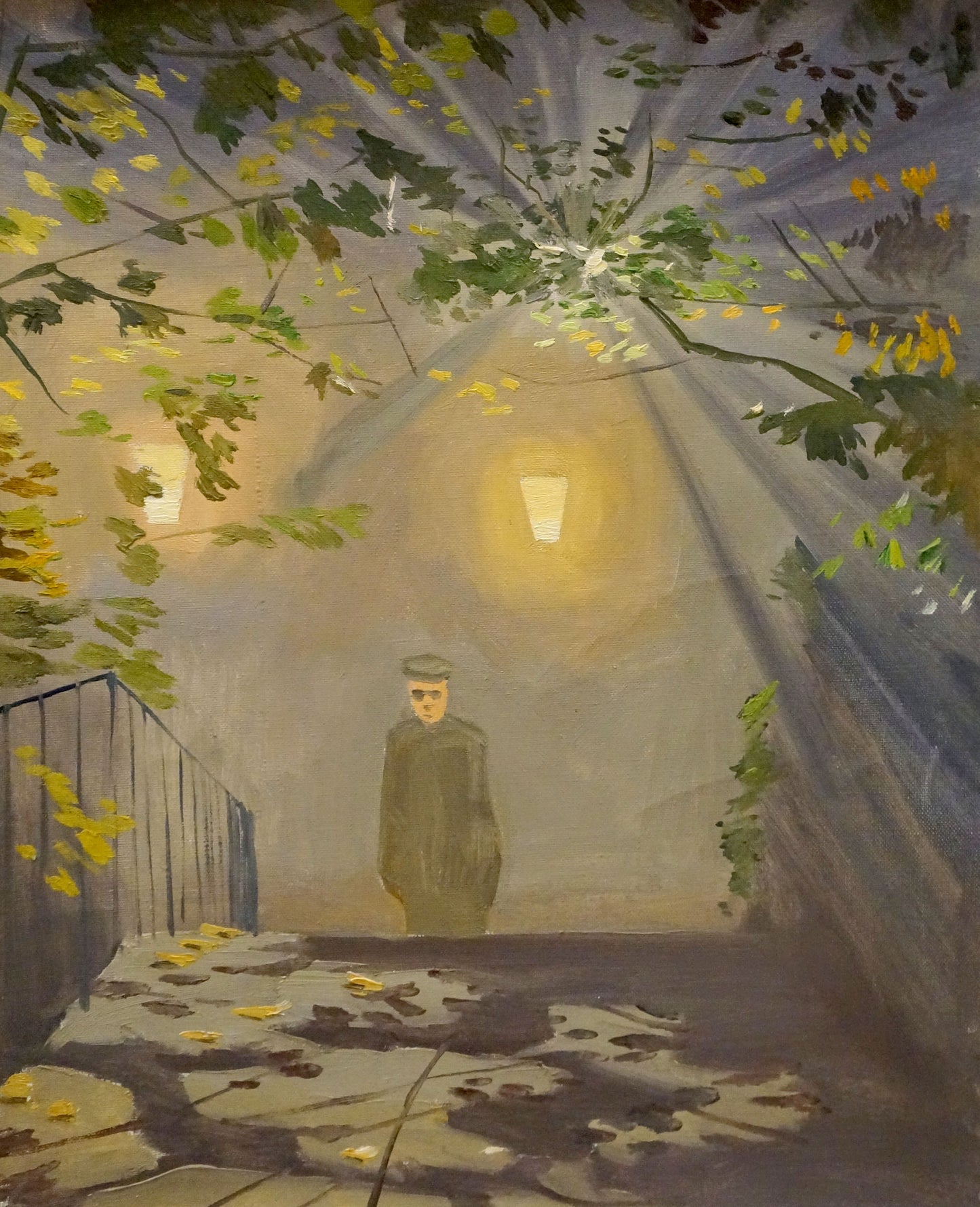 Oil painting Night park by Chernikov Nikolay Vladimirovich