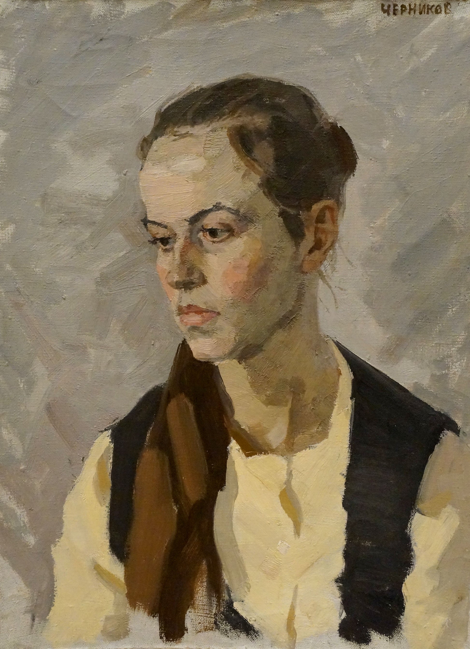 Oil painting portrait of a girl by Chernikov Nikolay Vladimirovich