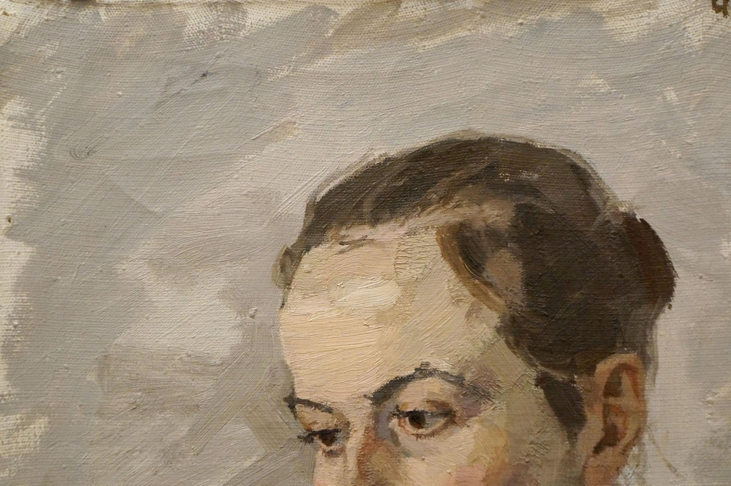Textured oil painting portrait of girl by Chernikov Nikolay Vladimirovich