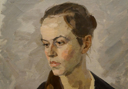 Oil painting portrait of girl by Chernikov Nikolay Vladimirovich
