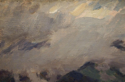 Oil painting of cloudy mountain landscape by Chernikov Nikolay Vladimirovich
