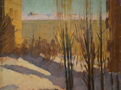 Oil painting of winter landscape by Chernikov Nikolay Vladimirovich