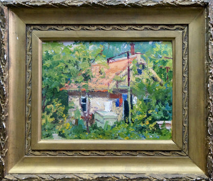 Oil painting of cottage in Zaporozhye by Korostelev Vladimir Alexandrovich