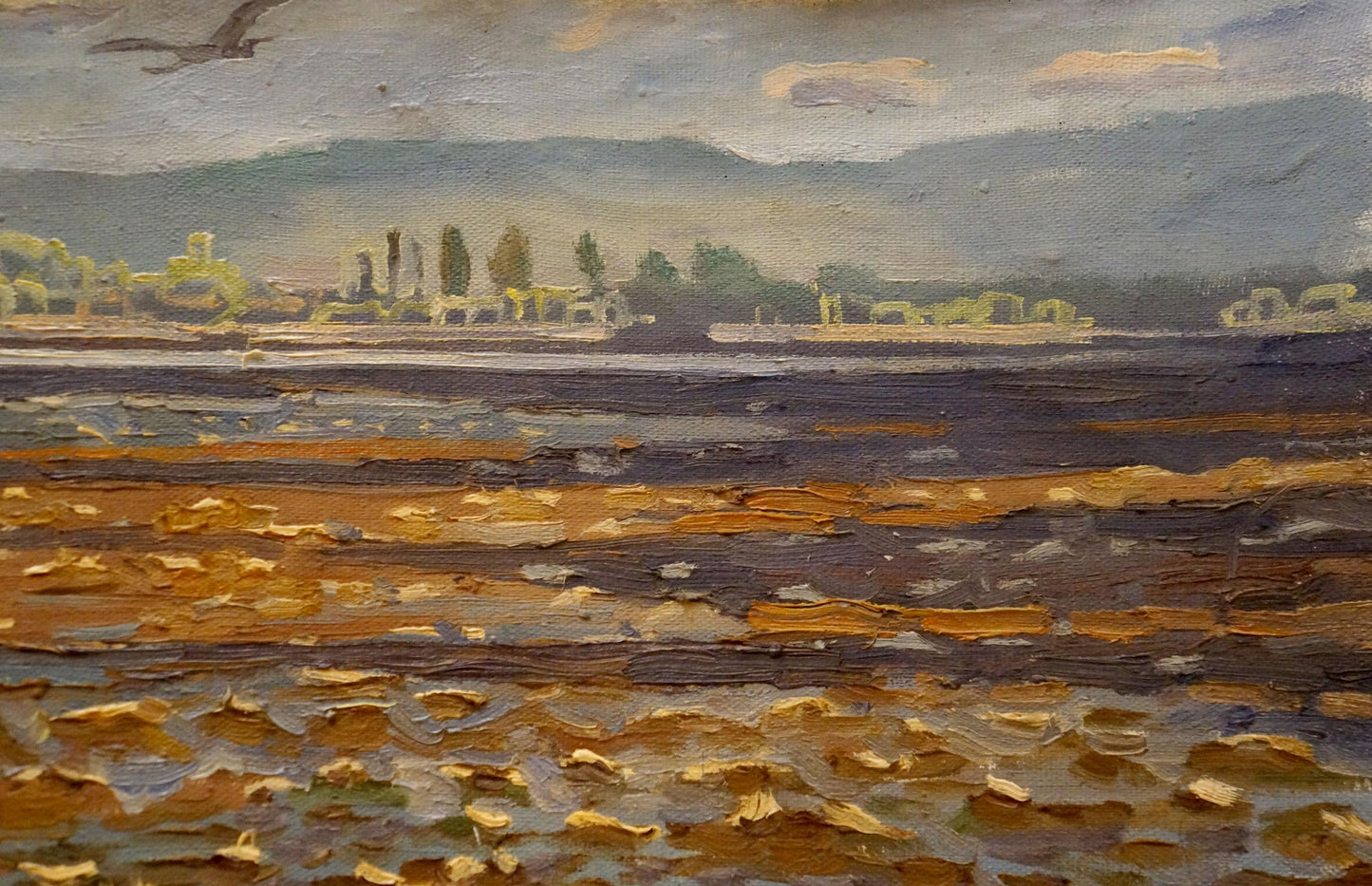 Oil painting of sea evening landscape by Nikolay Chernikov