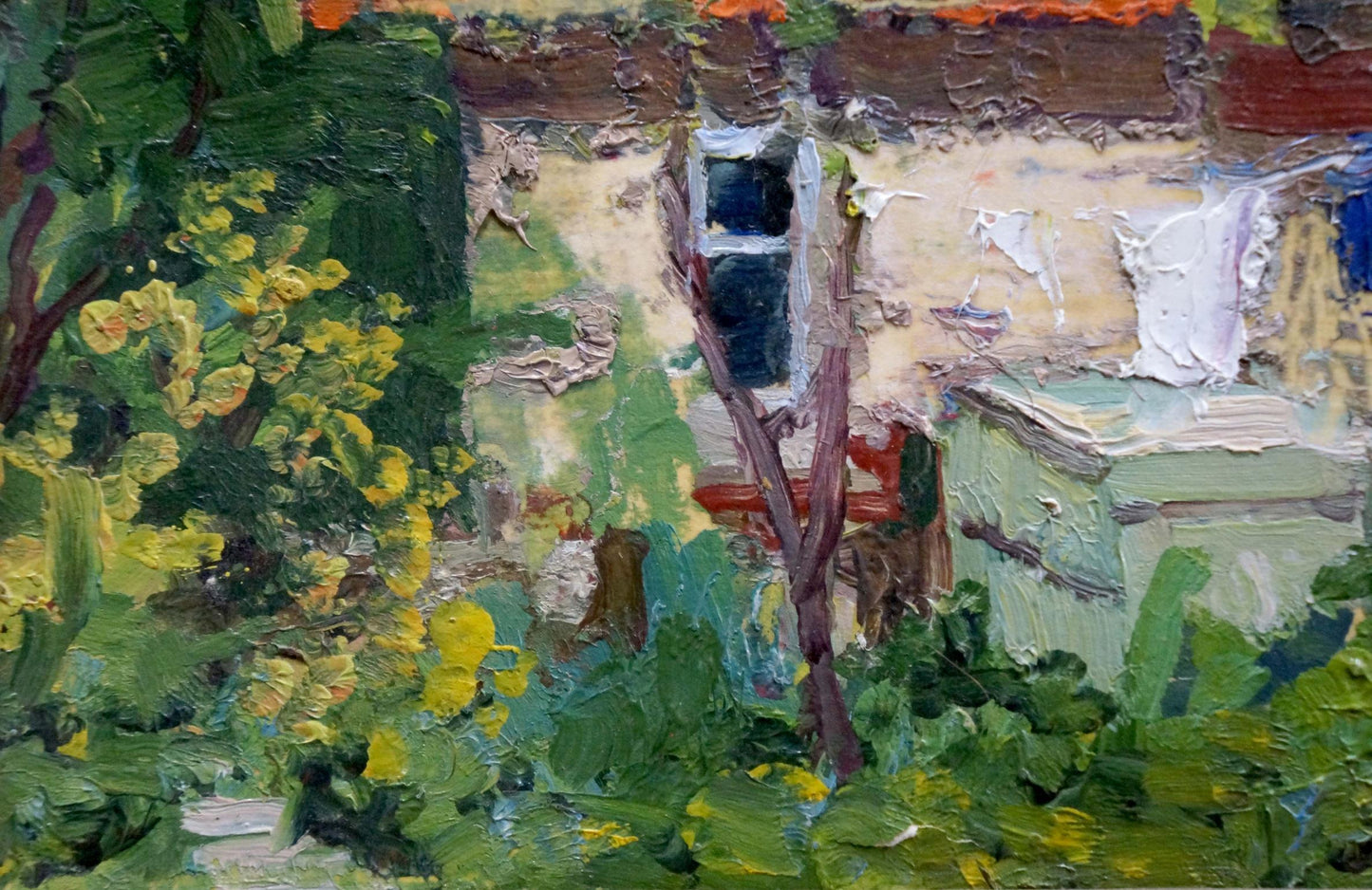 Oil painting of Cottage in Zaporozhye by Korostelev Vladimir Alexandrovich