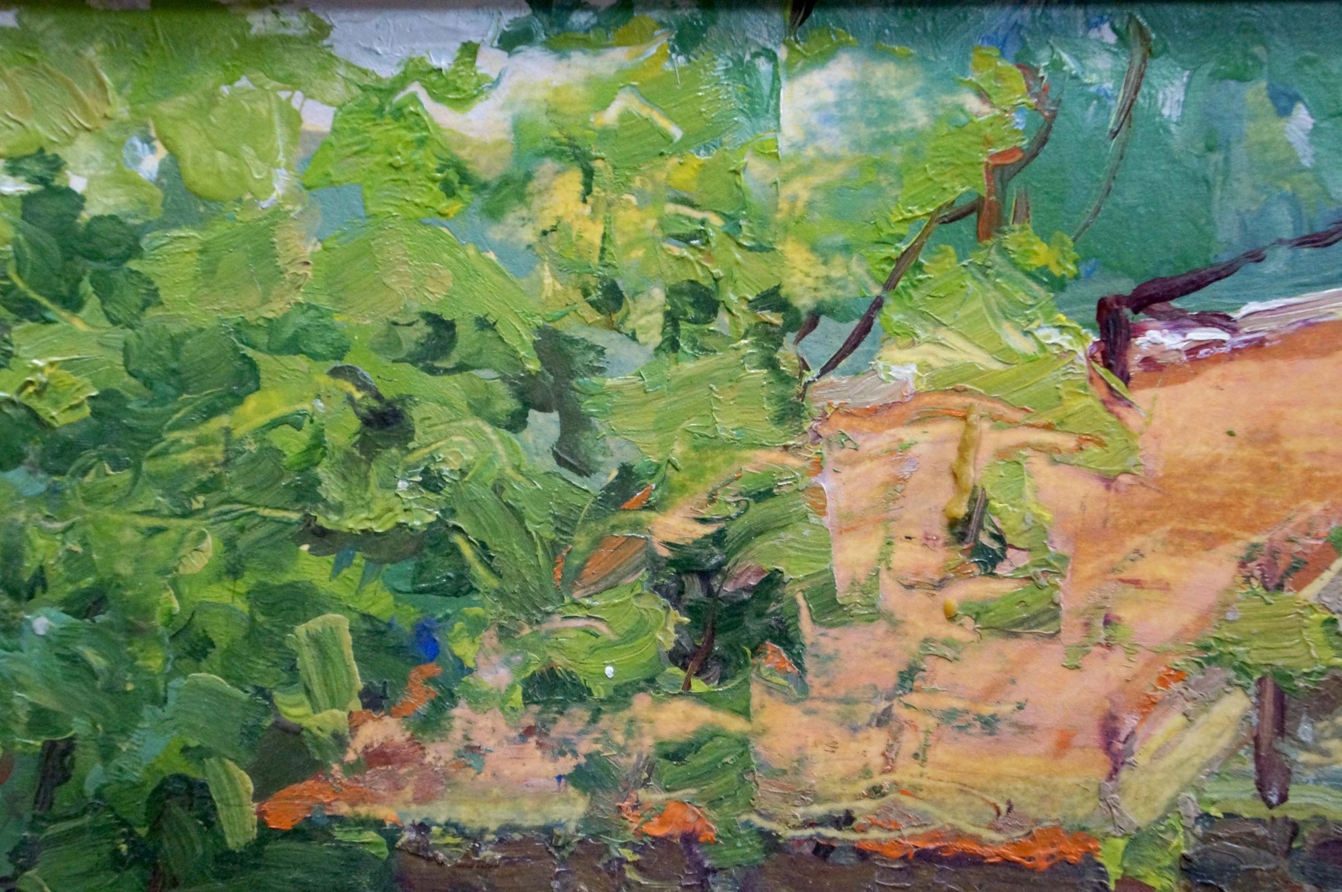 Oil painting of cottage in Zaporozhye by Korostelev Vladimir Alexandrovich