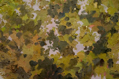 Oil painting Outdoors by Chernikov Nikolay Vladimirovich, camouflage textured canvas