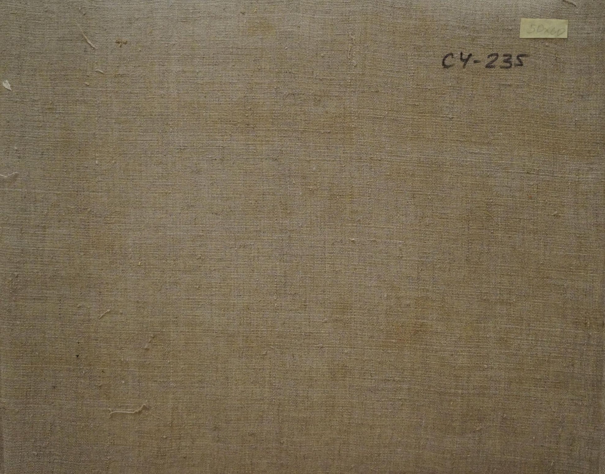 Back of Chernikov Nikolay Vladimirovich oil painting on beige linen canvas