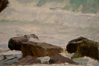 Oil painting Seascape with raging waves by Nikolay Chernikov