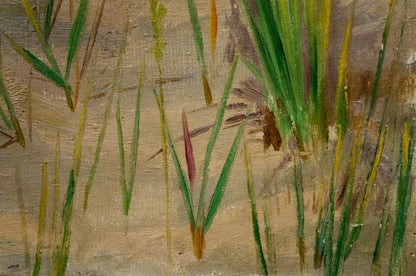 Oil painting Natural beauty by Chernikov Nikolay Vladimirovich, tall green yellow grasses