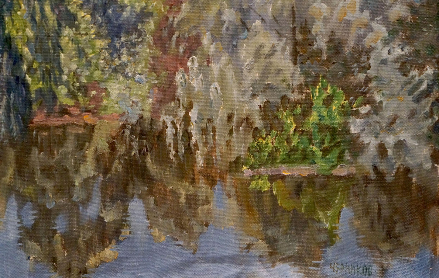 Oil painting Lake in the forest by Chernikov Nikolay Vladimirovich