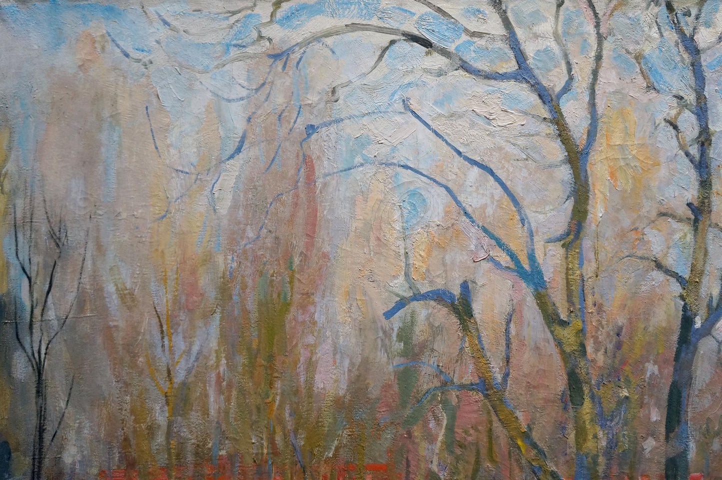 Abstract impressionist oil painting by Babentsov Victor Vladimirovich