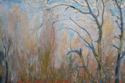 Abstract impressionist oil painting by Babentsov Victor Vladimirovich