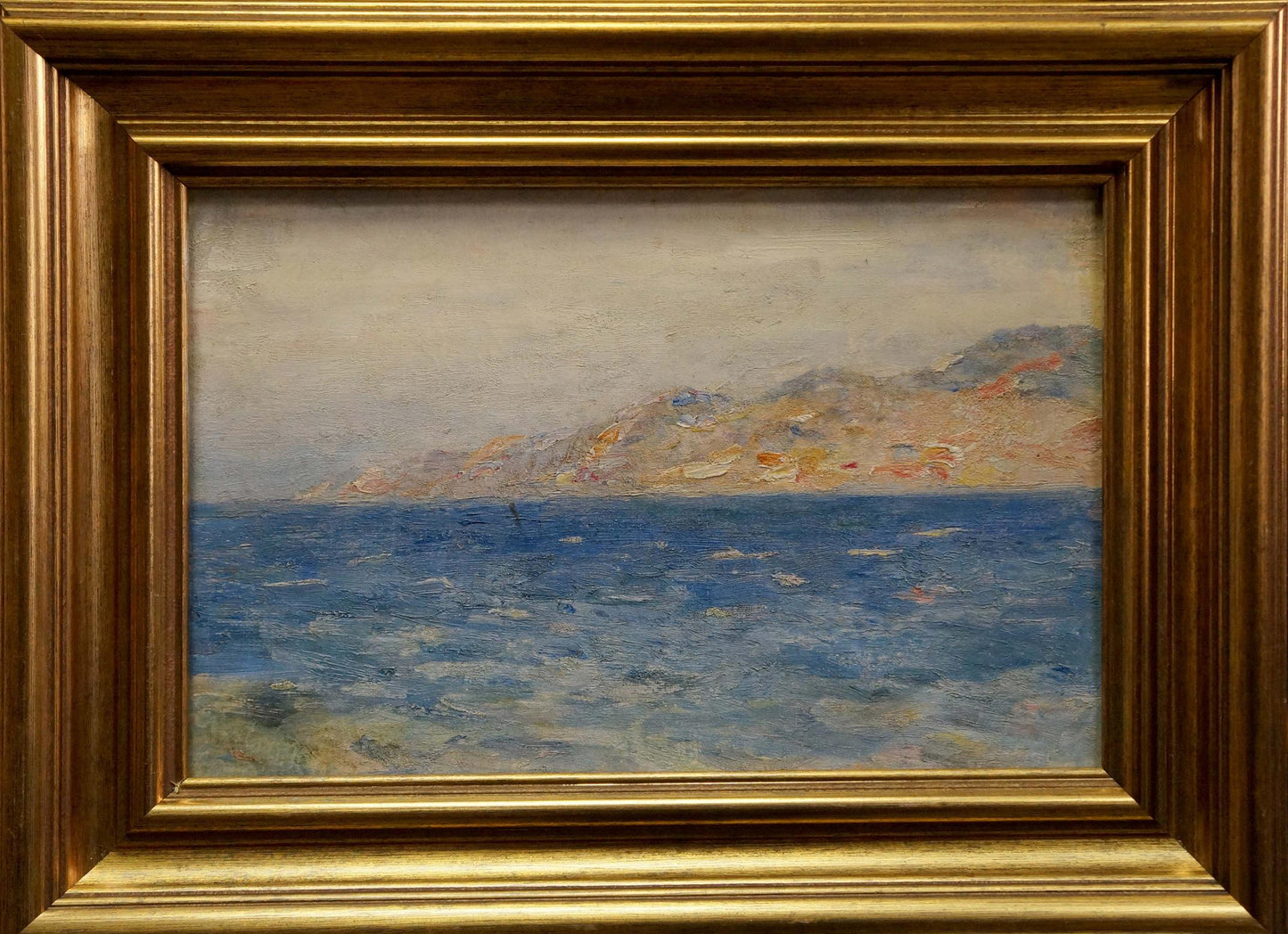 Framed Oil painting Sea by Paul Christiaan Bos coastal landscape