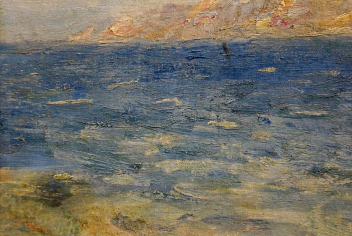 Textured impressionist seascape oil painting Sea Paul Christiaan Bos