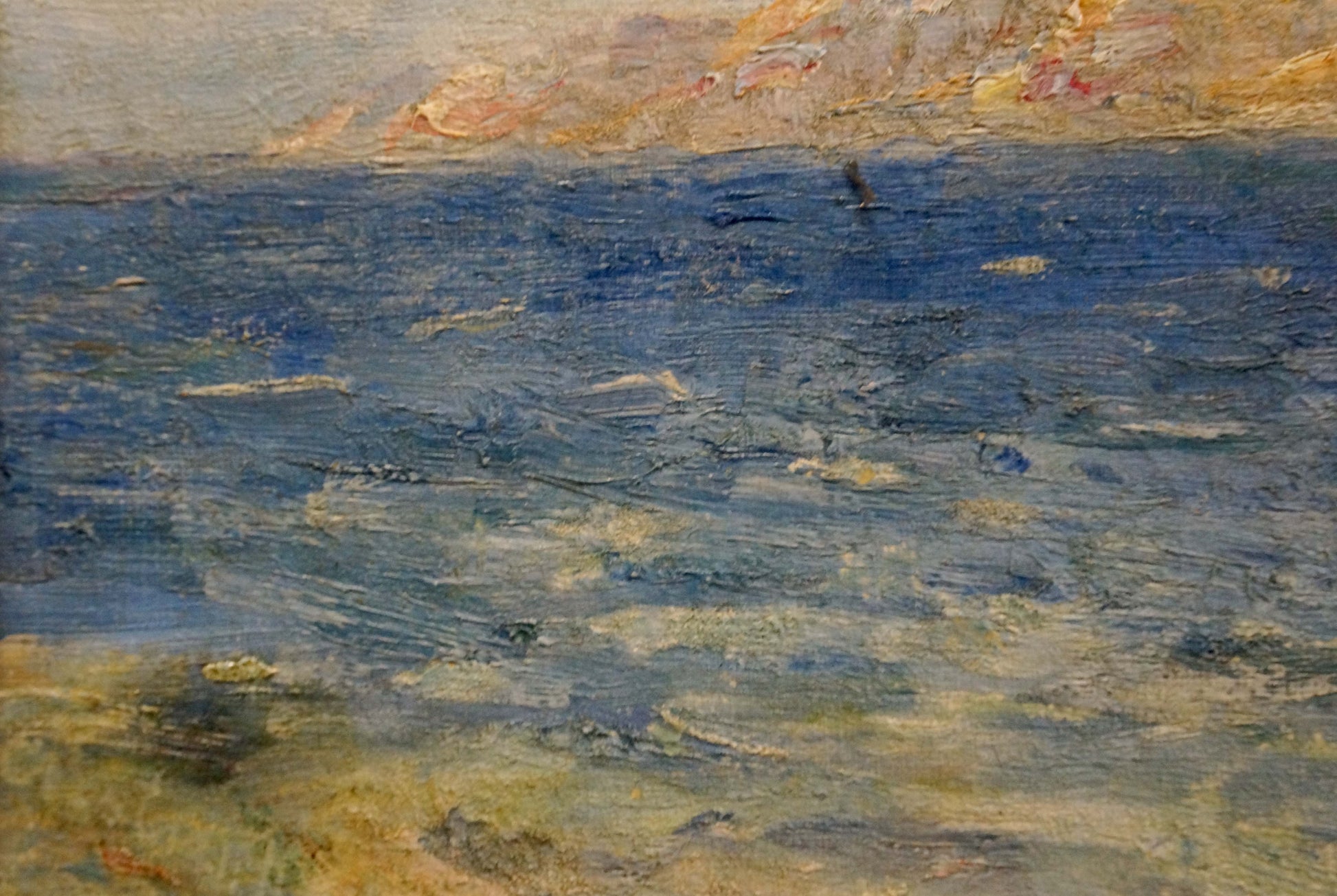 Textured impressionist seascape oil painting Sea Paul Christiaan Bos