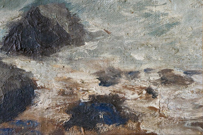 Oil painting Seascape with rocky shore by Vasily Sokolov