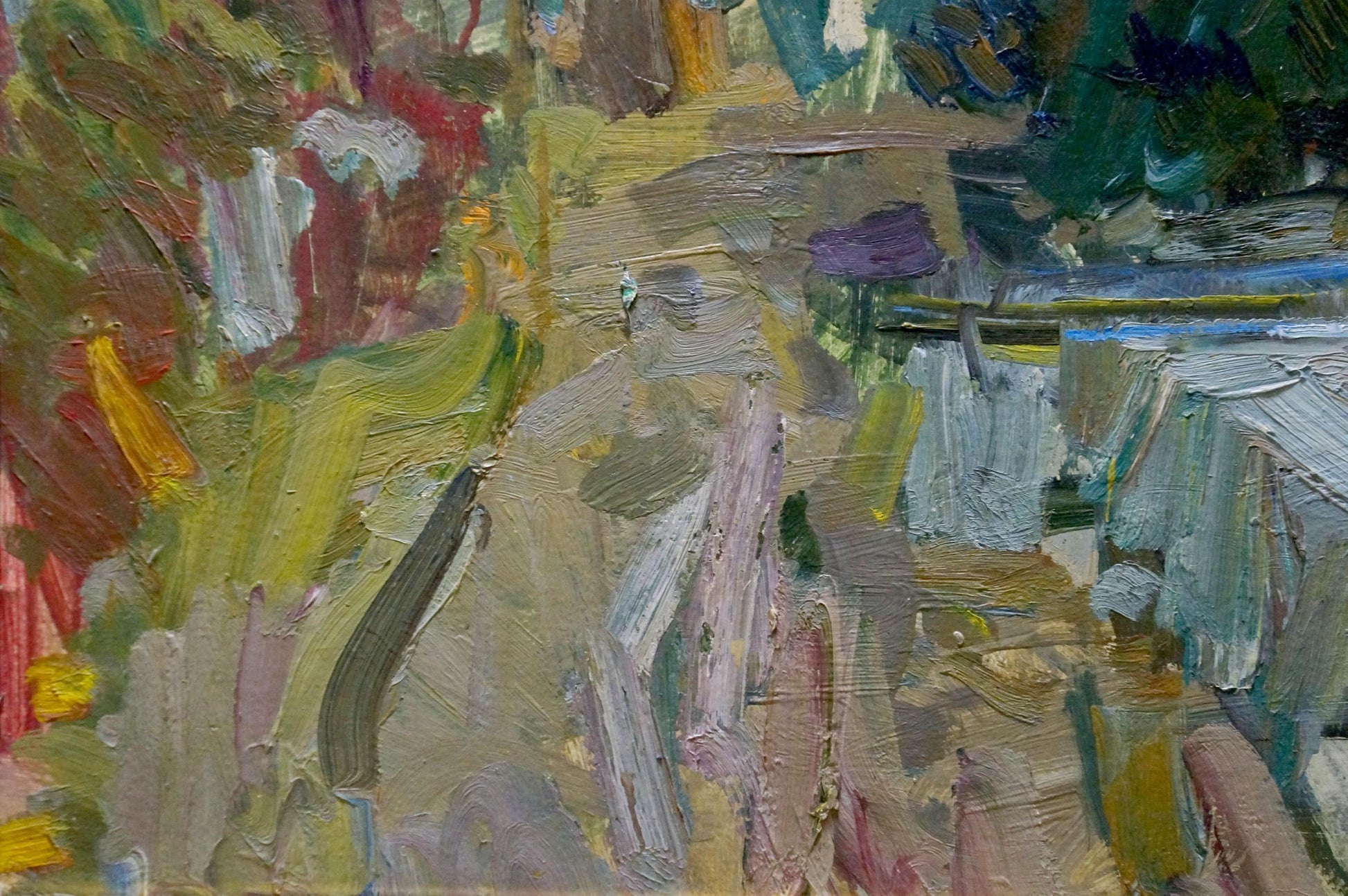 Oil painting of urban landscape by Zakharov Fedor Zakharovich