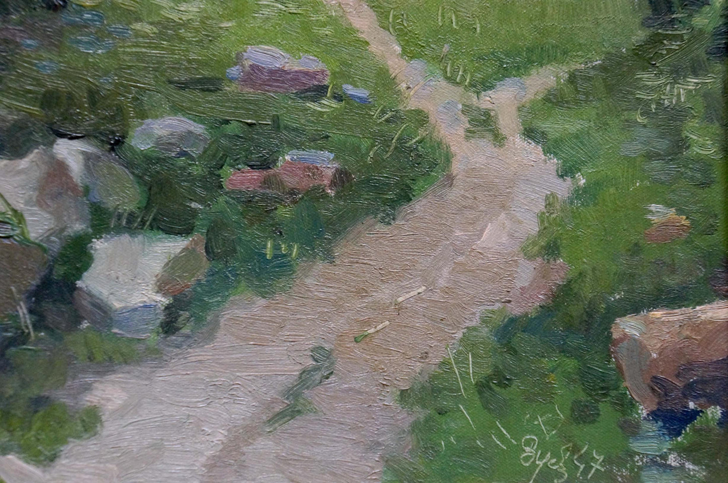 Oil painting Road to the forest by Zuev Mikhail Ivanovich