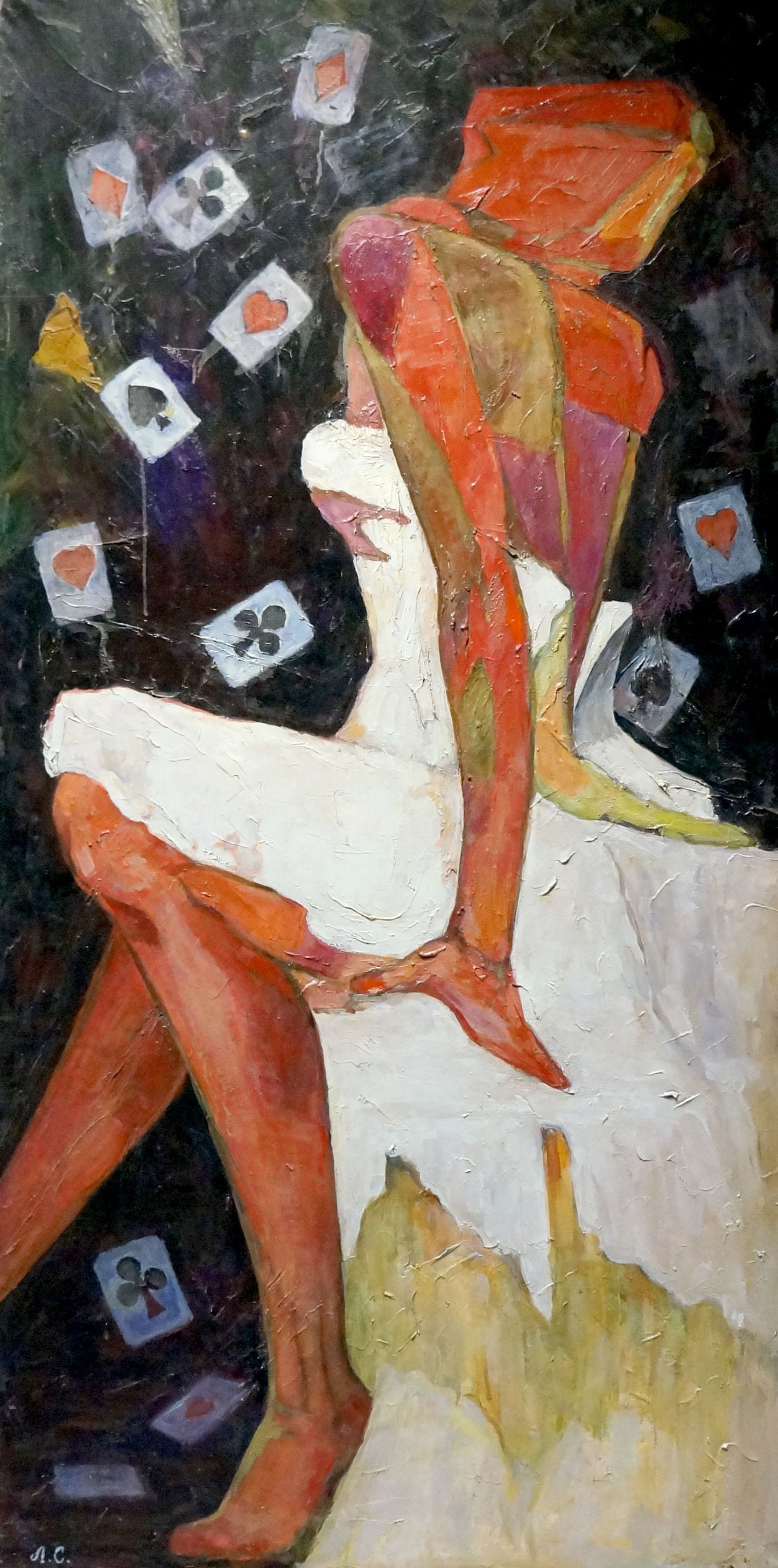 Oil painting Ballerina game by Semykina Lyudmila Nikolaevna