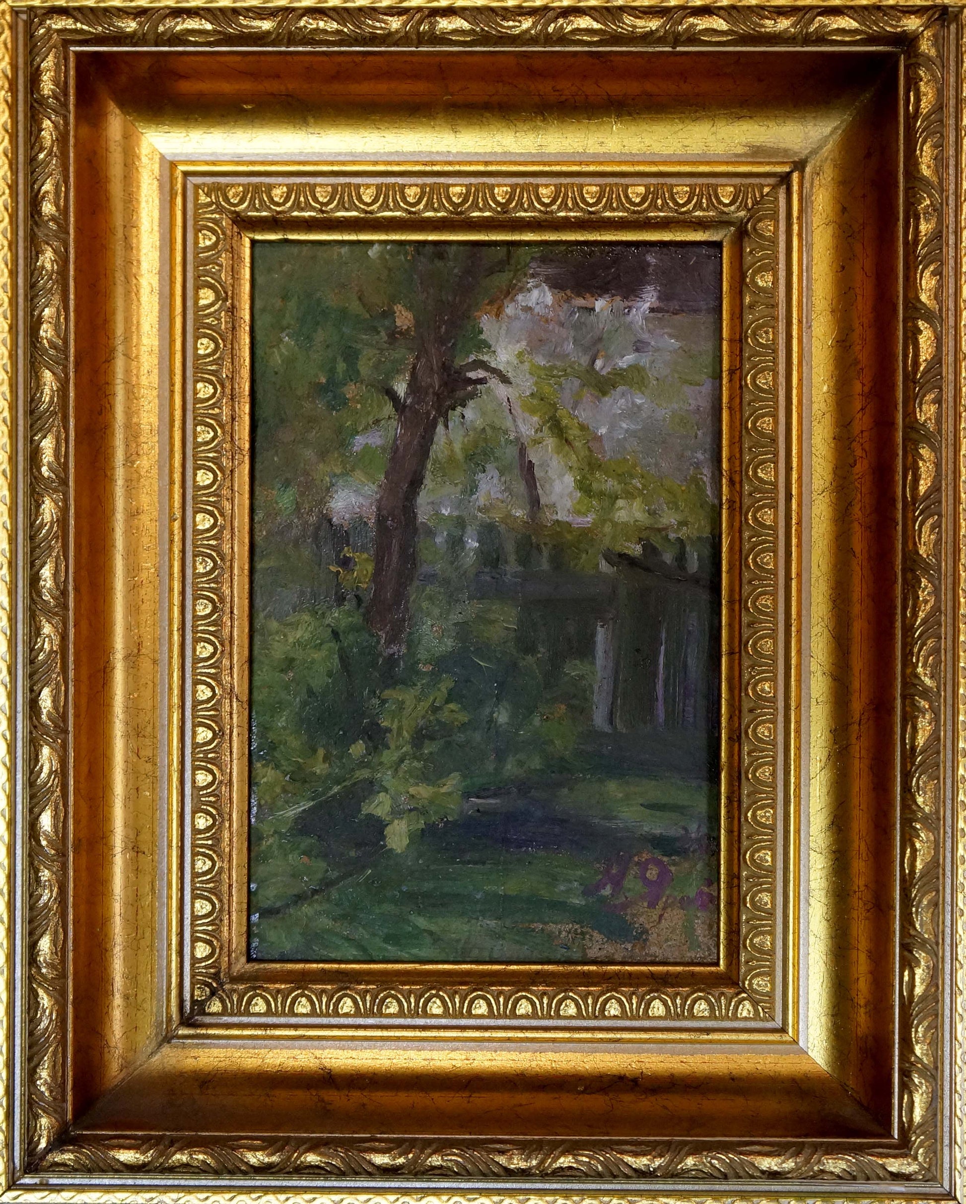 Oil painting View from the Yard by Yarovoy Nikolay Nikolaevich