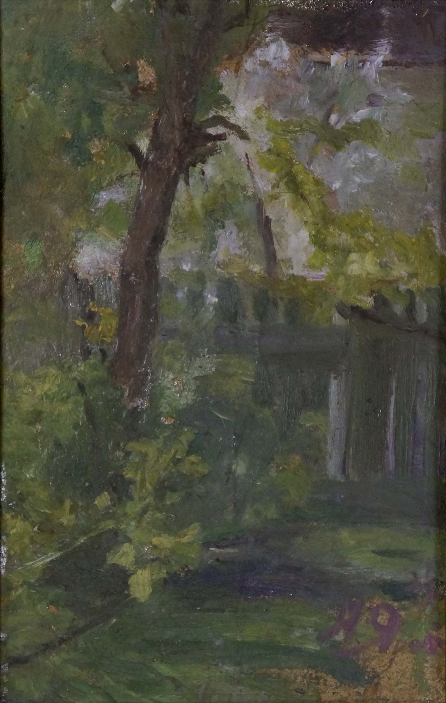 Oil painting View from the yard by Yarovoy Nikolay Nikolaevich