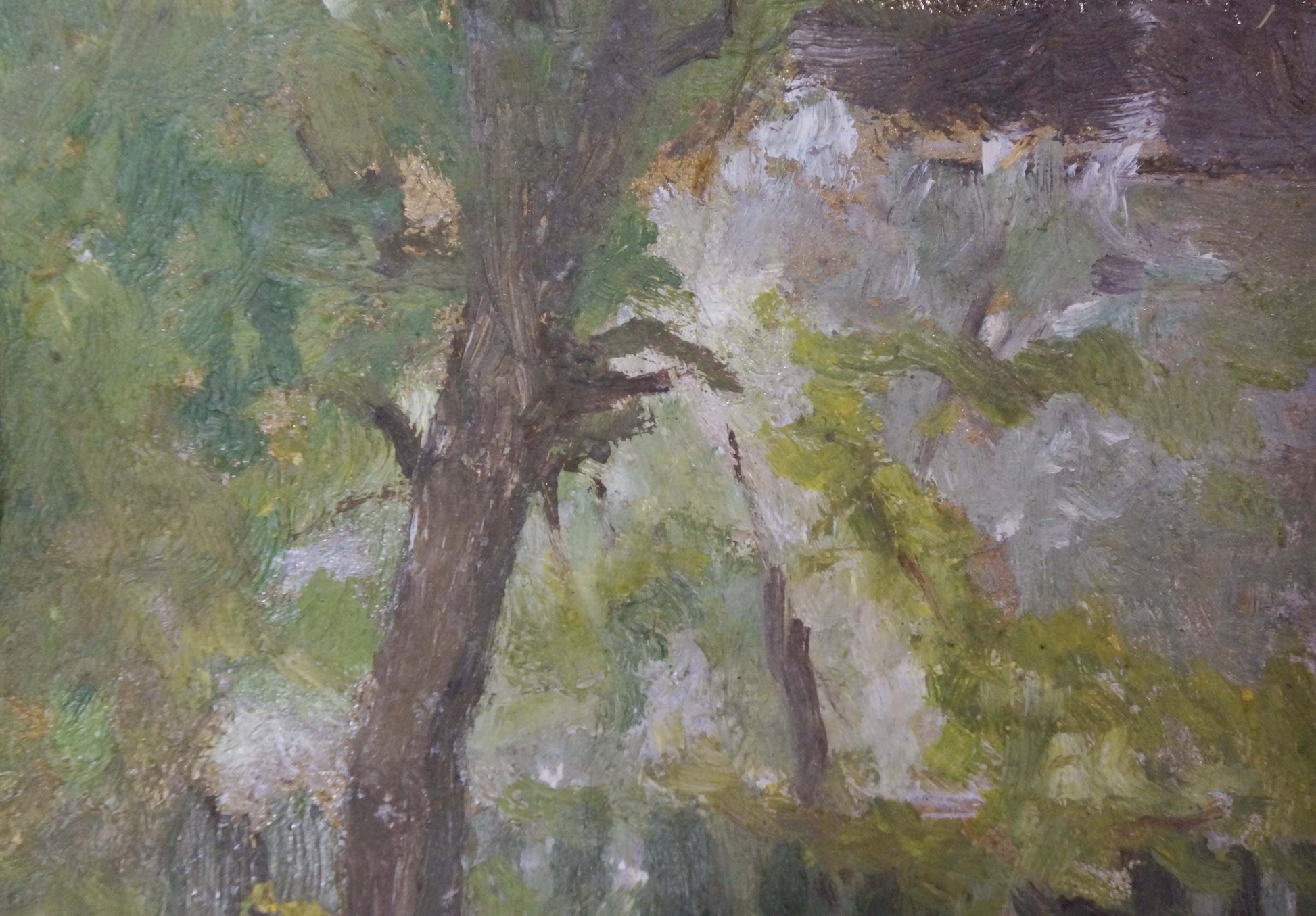 Oil painting View from the Yard by Yarovoy Nikolay Nikolaevich