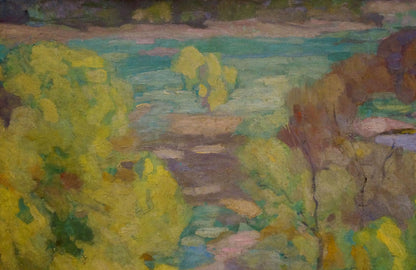 Vibrant Spring Gaush oil painting by Alexander Fedorovich with lush path
