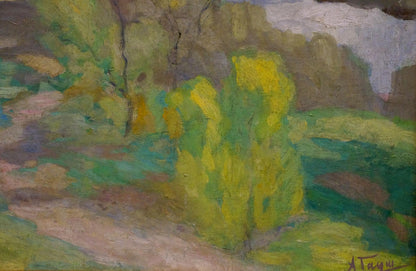 Vibrant impressionistic oil painting Spring Gaush by Alexander Fedorovich