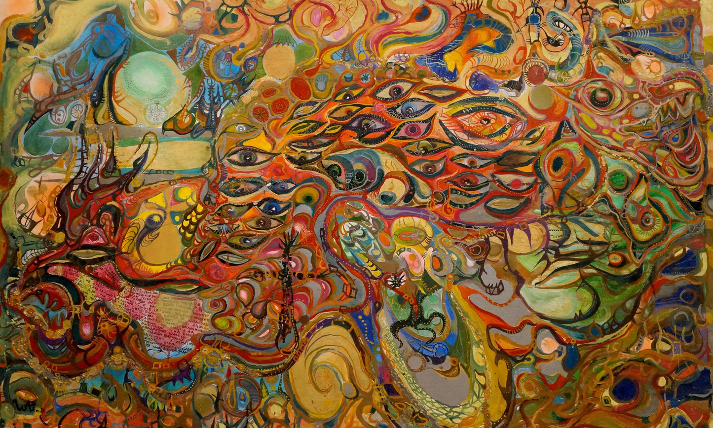 Vibrant abstract oil painting Sinbads Travels by Vabel Alexander Alexandrovich