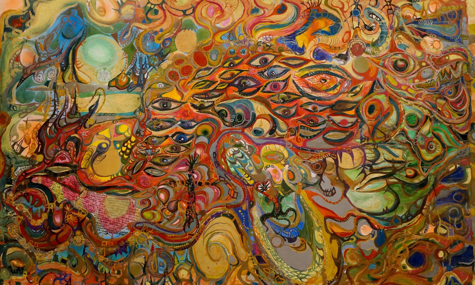 Vibrant abstract oil painting Sinbads Travels by Vabel Alexander Alexandrovich