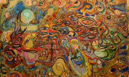 Vibrant abstract oil painting Sinbads Travels by Vabel Alexander Alexandrovich