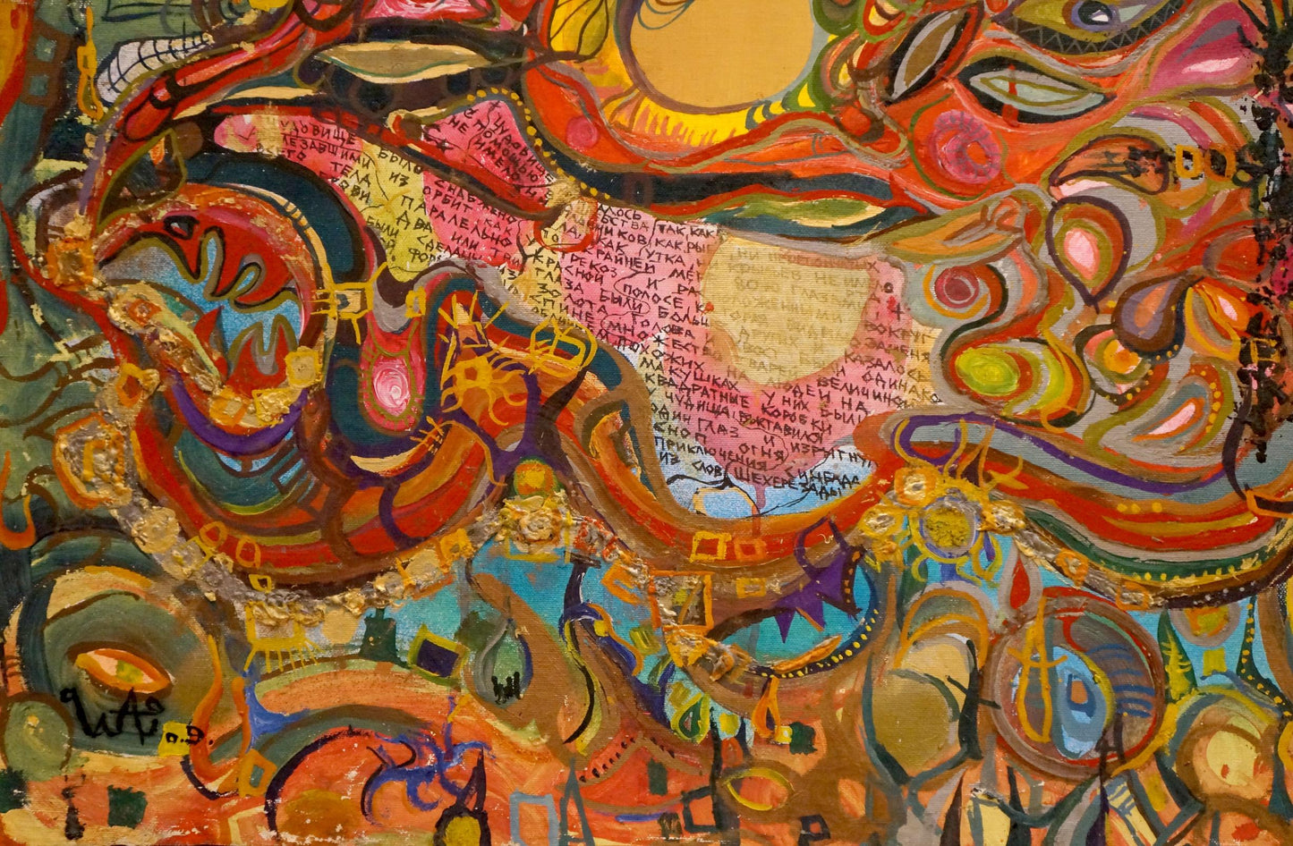 Vibrant abstract oil painting Sinbads Travels by Vabel Alexander Alexandrovich