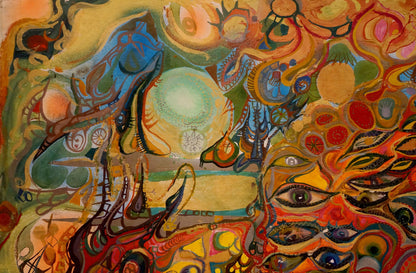 Vibrant Sinbads Travels abstract oil painting by Vabel Alexander Alexandrovich