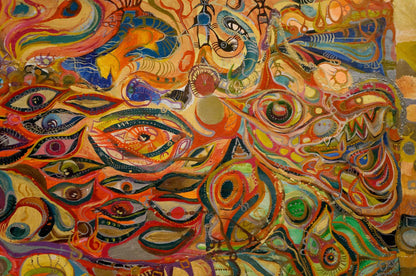 Vibrant abstract oil painting Sinbads Travels by Vabel Alexander Alexandrovich