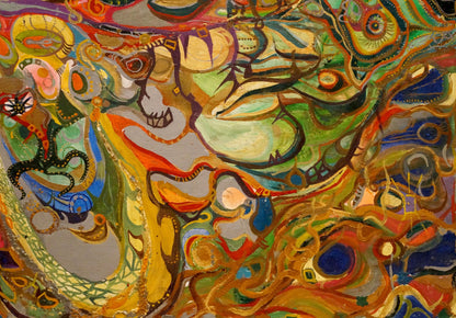 Vibrant abstract oil painting Sinbads Travels by Vabel Alexander Alexandrovich