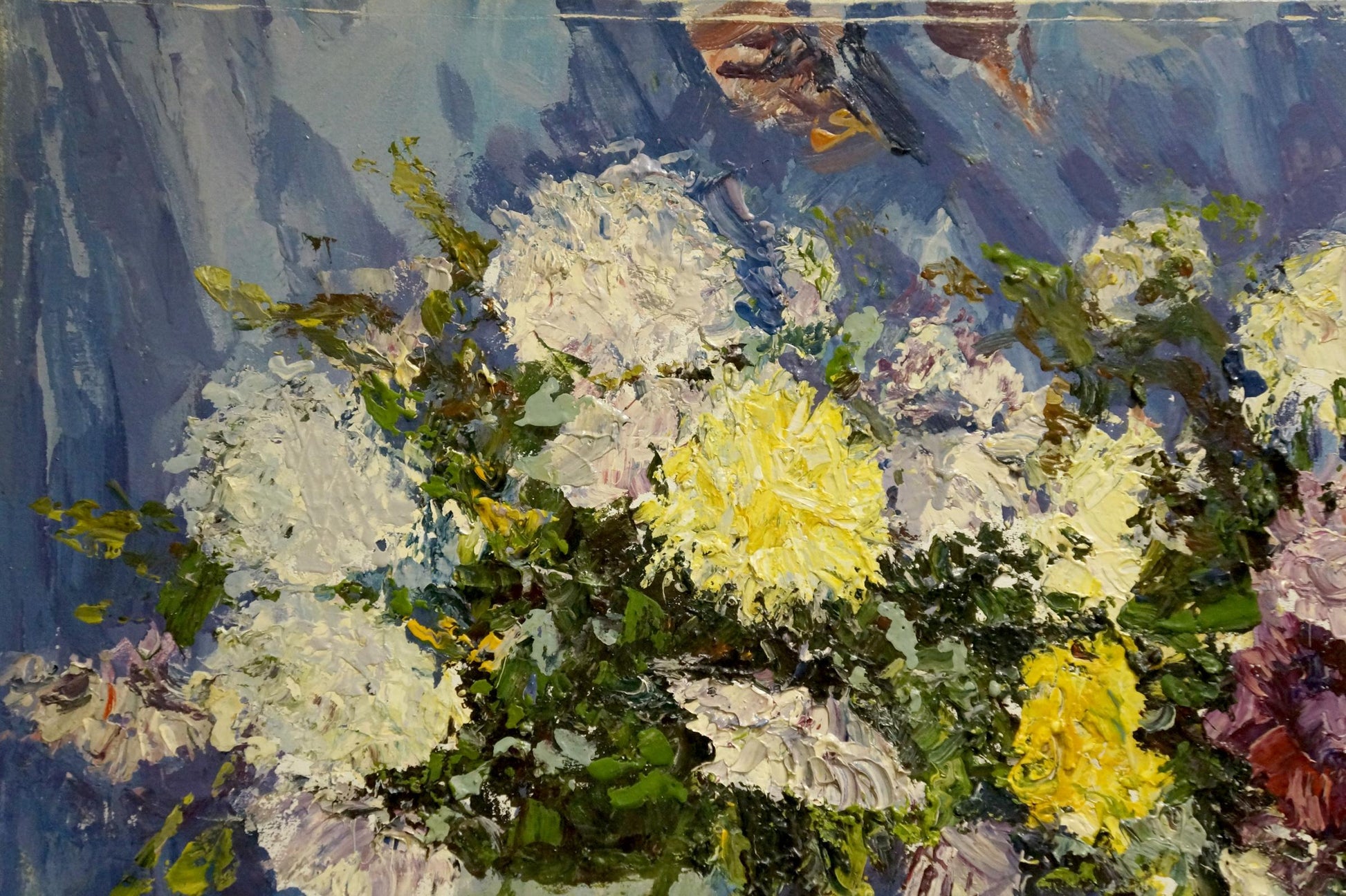 Oil painting Still life of summer flowers by Sergey Shapovalov