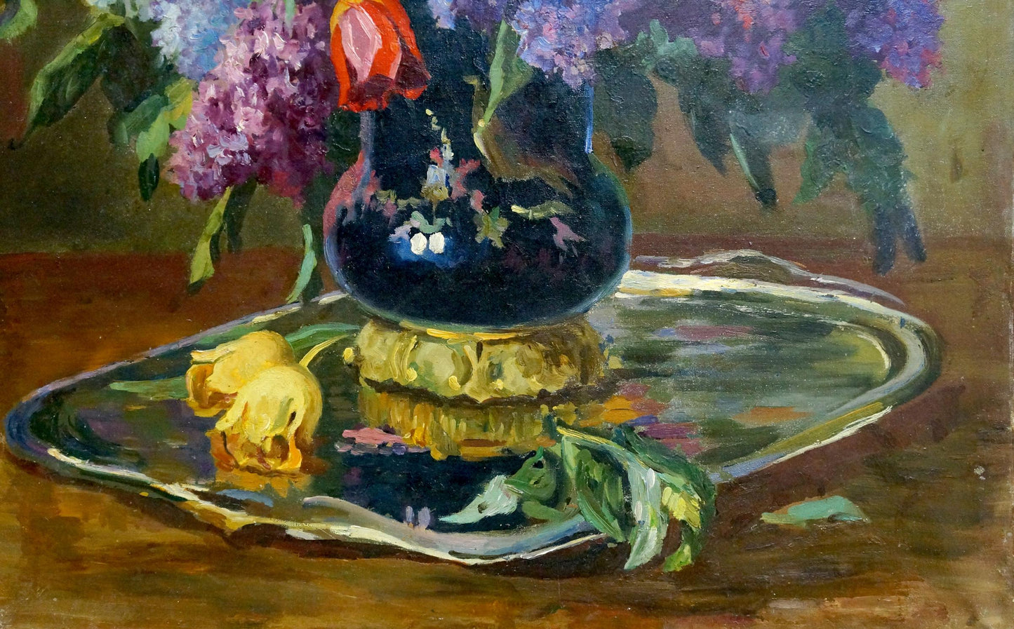Oil painting Lilac in a vase by Kerzhner Alexander Haskelevich