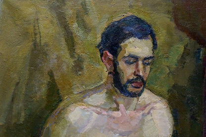 Oil painting portrait of bearded man by Titarenko Daria Anatolyevna
