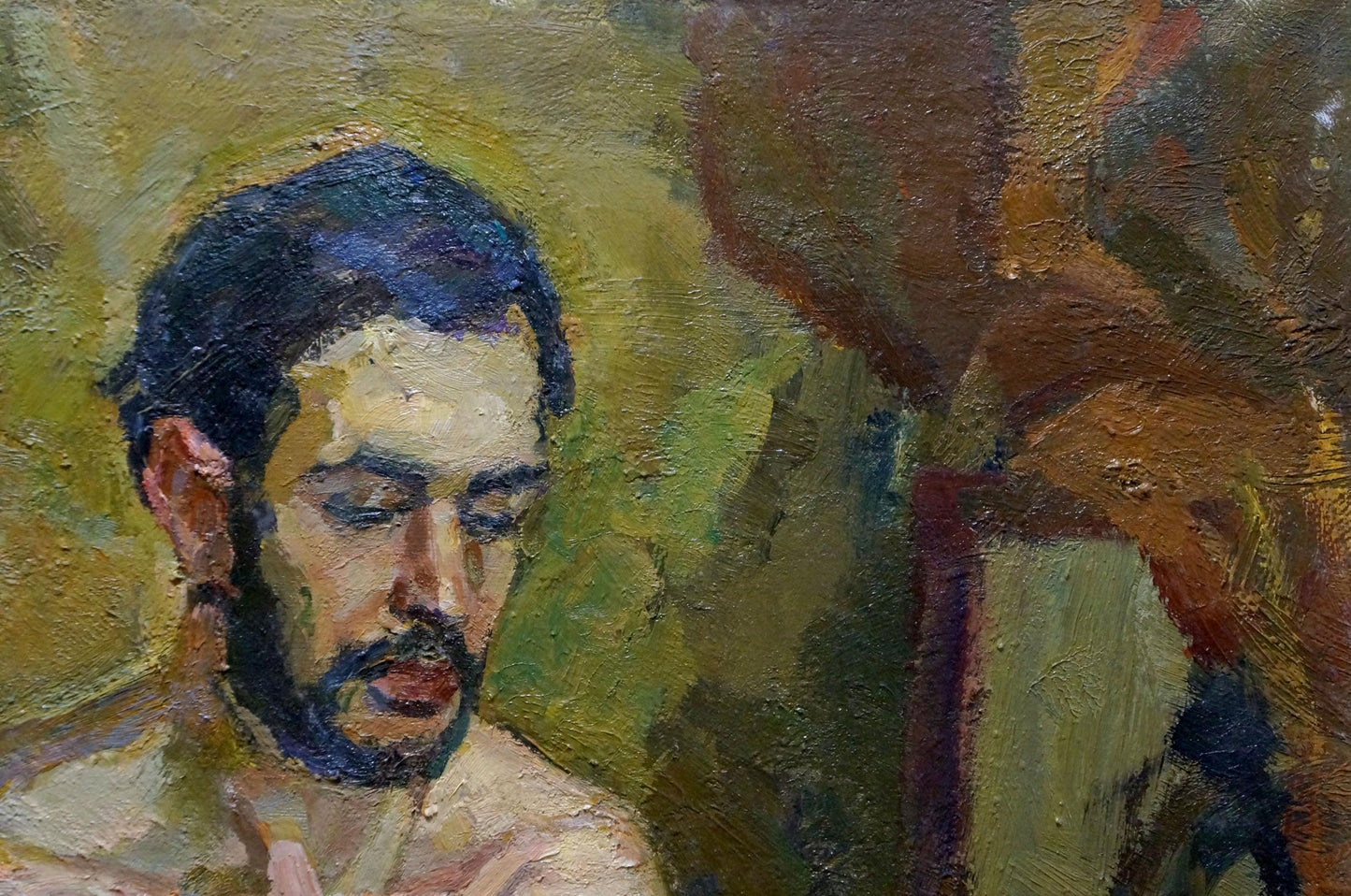 Oil painting portrait of bearded man by Titarenko Daria Anatolyevna