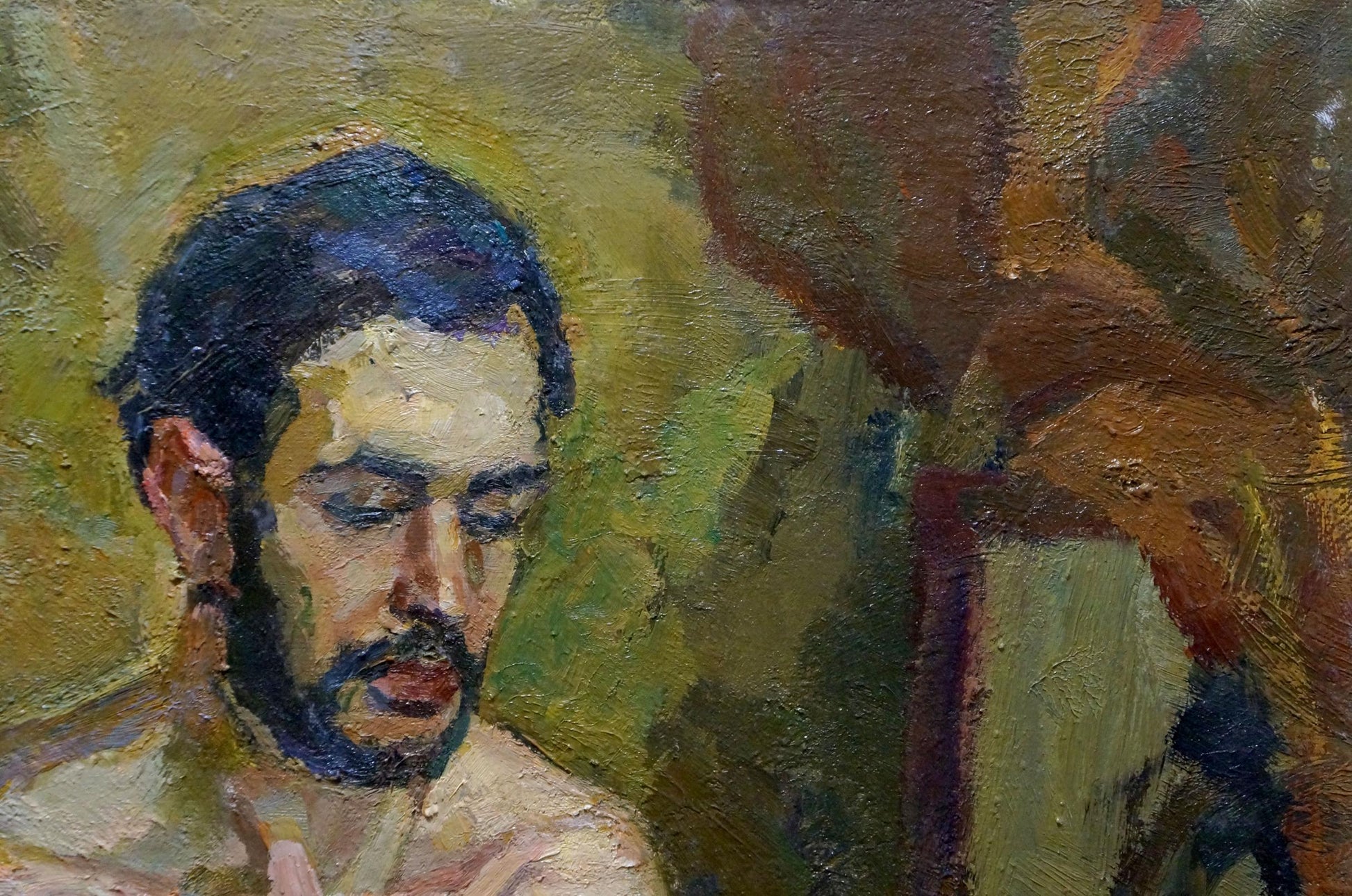 Oil painting portrait of bearded man by Titarenko Daria Anatolyevna