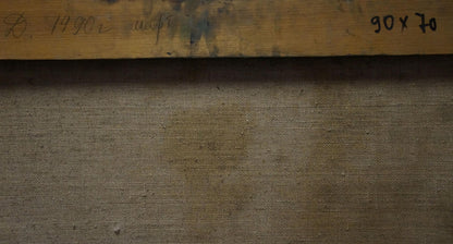 Back of weathered wooden frame for Titarenko Daria Anatolyevna man portrait