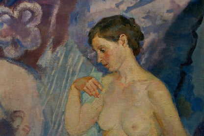 Oil painting portrait of female figure by Titarenko Daria Anatolyevna