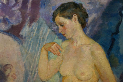 Oil painting portrait of female figure by Titarenko Daria Anatolyevna