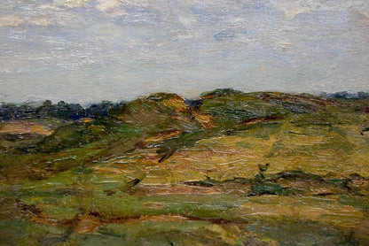 Oil painting of rolling green hills by Trohimenko Karp Demyanovich