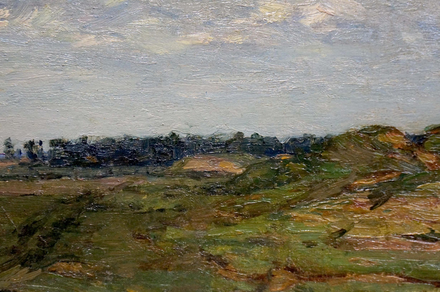 Oil painting of rolling green forest landscape by Trohimenko Karp Demyanovich
